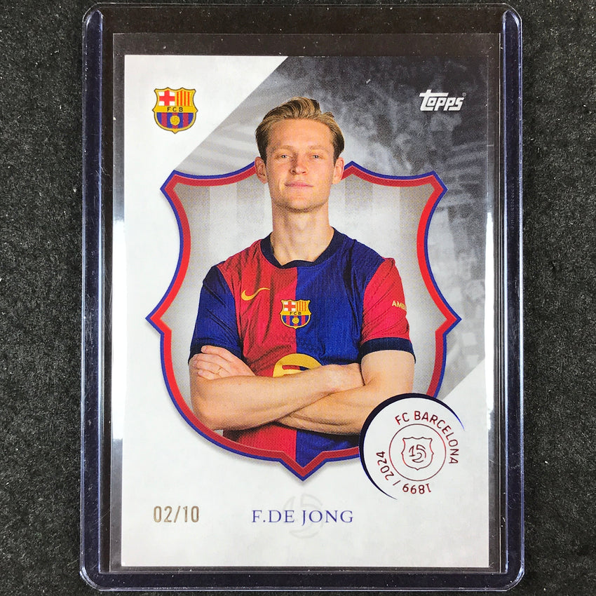 2024-25 Topps Barcelona 125th Anniversary FRENKIE DE JONG Legacy Black 2/10 #12