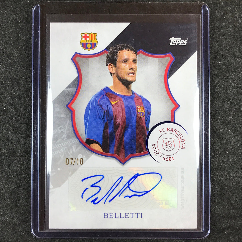 2024-25 Topps Barcelona 125th JULIANO BELLETTI 125 Legacy Auto Black 7/10