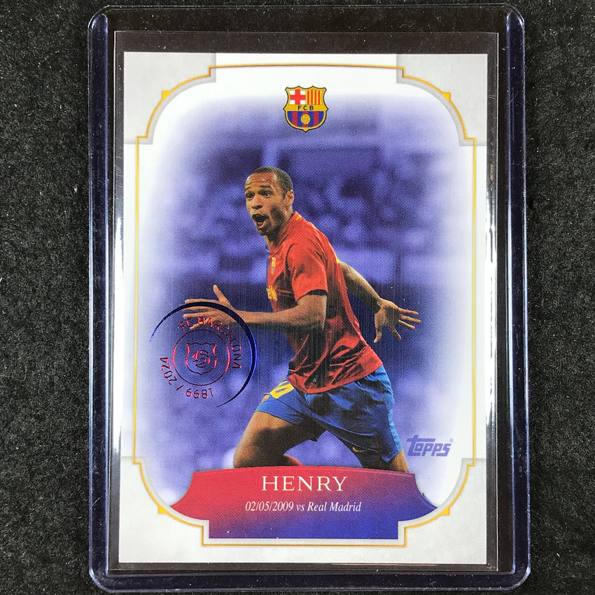 2024-25 Topps Barcelona 125th Anniversary THIERRY HENRY Forever Moments SP #10