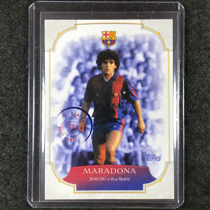 2024-25 Topps Barcelona 125th Anniversary DIEGO MARADONA Forever Moments SP #14