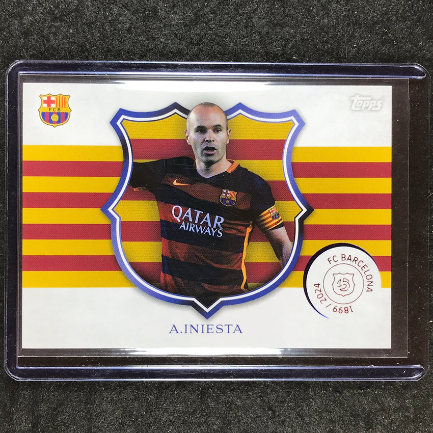 2024-25 Topps Barcelona 125th Anniversary ANDRES INIESTA Capita Base #2
