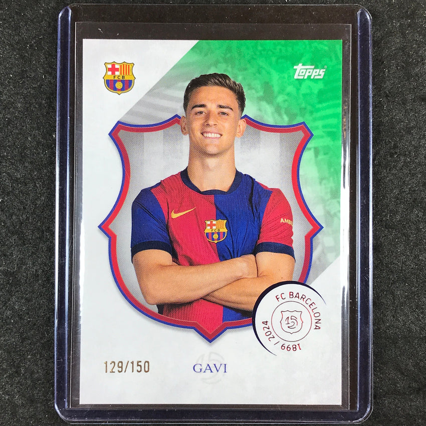 2024-25 Topps Barcelona 125th Anniversary GAVI Legacy Green 129/150 #8