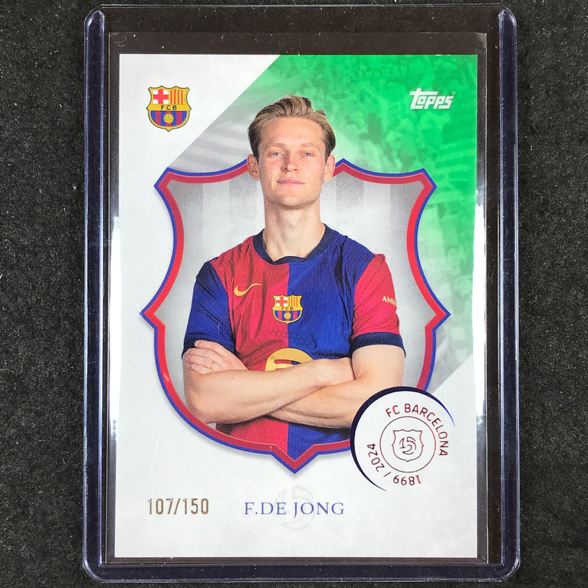 2024-25 Topps Barcelona 125th FRENKIE DE JONG Legacy Green 107/150 #12