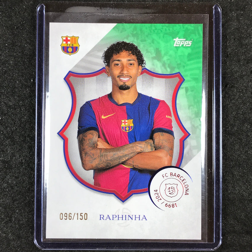2024-25 Topps Barcelona 125th Anniversary RAPHINHA Legacy Green 96/150 #15