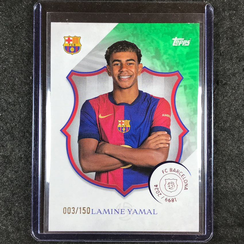 2024-25 Topps Barcelona 125th Anniversary LAMINE YAMAL Legacy Green 3/150 #16
