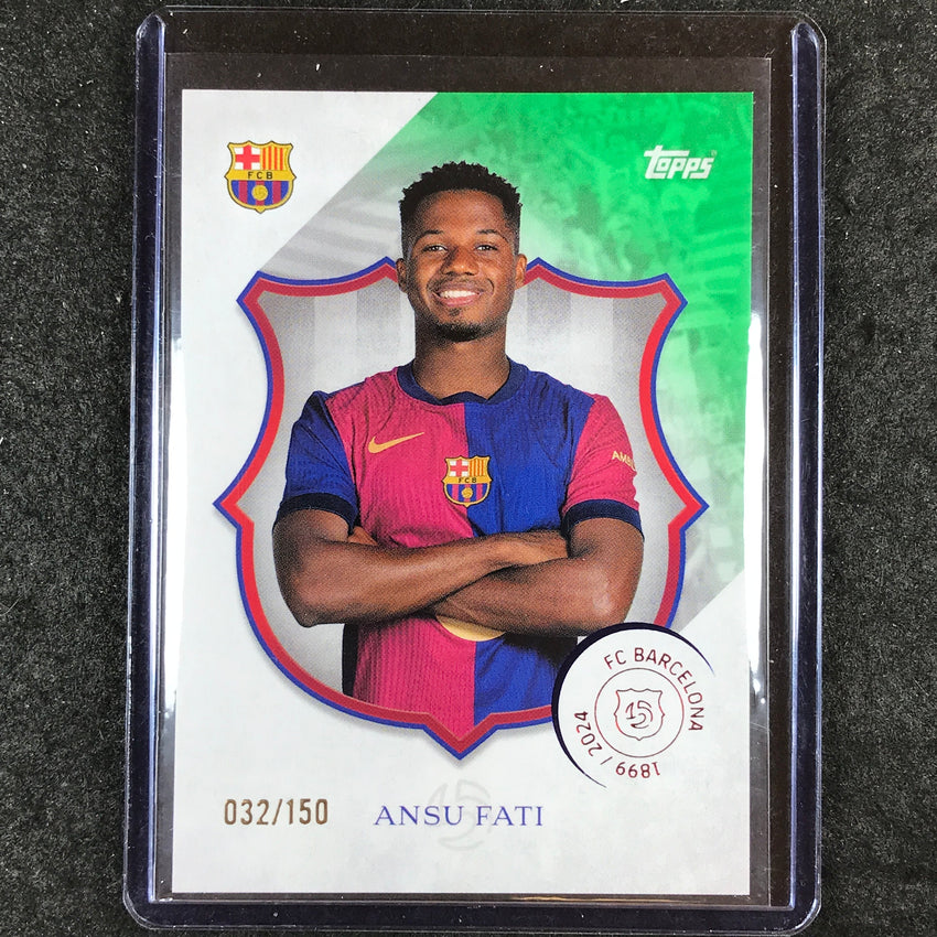 2024-25 Topps Barcelona 125th Anniversary ANSU FATI Legacy Green 32/150 #19
