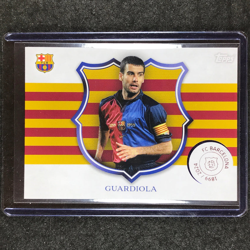 2024-25 Topps Barcelona 125th Anniversary PEP GUARDIOLA Capita Base #3