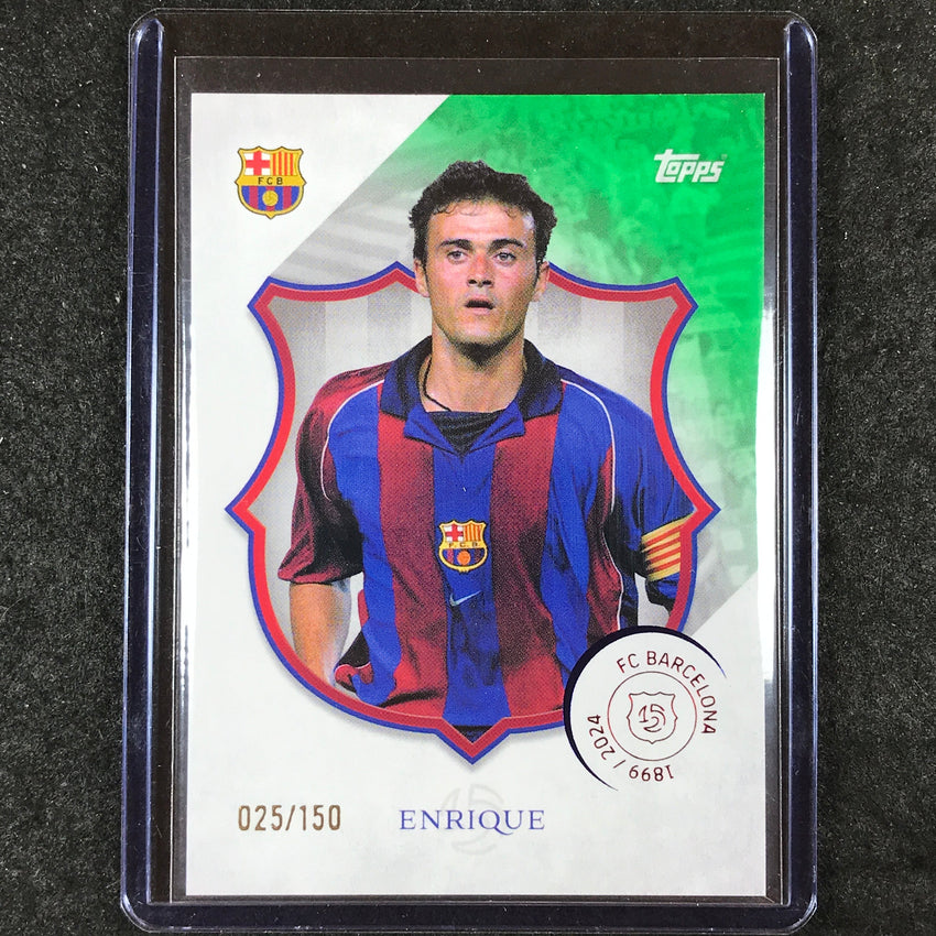 2024-25 Topps Barcelona 125th Anniversary LUIS ENRIQUE Legacy Green 25/150 #31