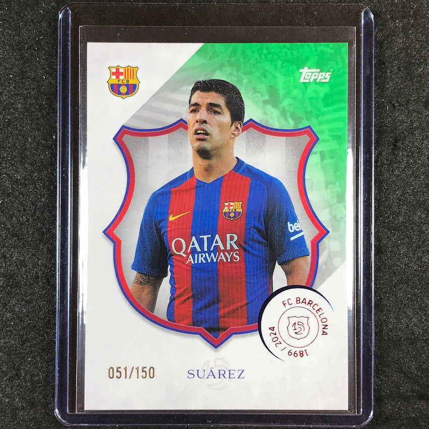 2024-25 Topps Barcelona 125th Anniversary LUIS SUAREZ Legacy Green 51/150 #45