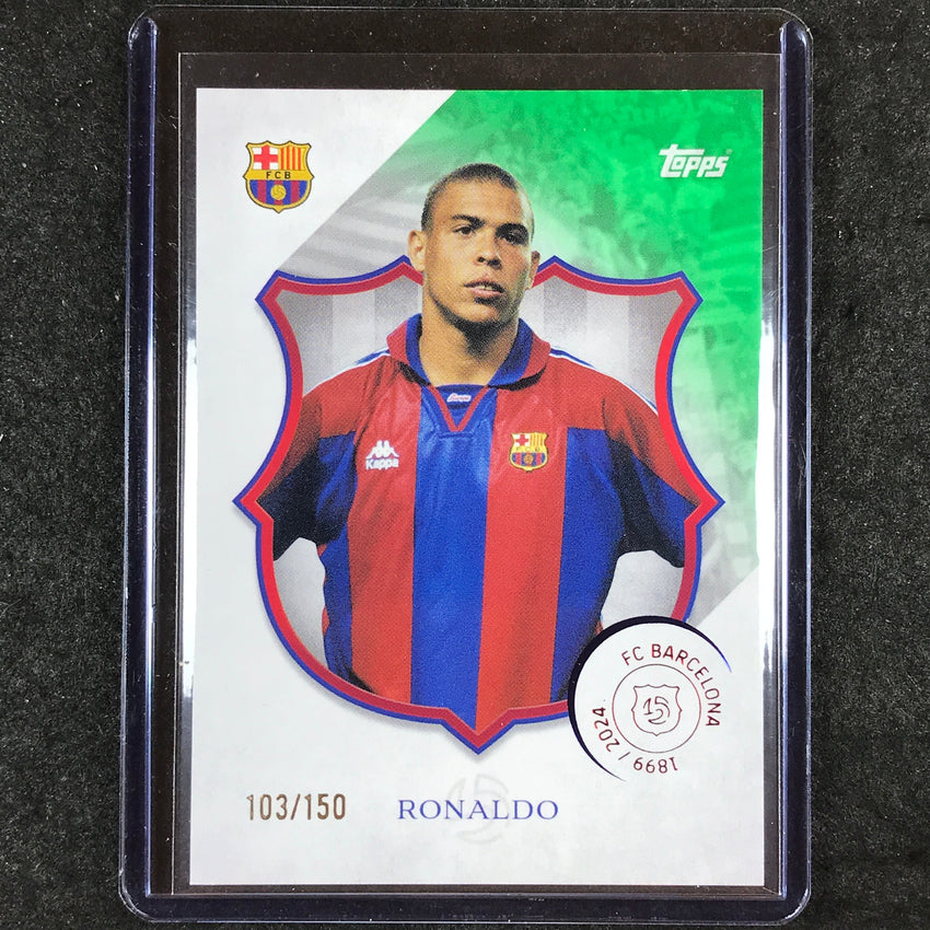 2024-25 Topps Barcelona 125th Anniversary RONALDO Legacy Green 103/150 #50