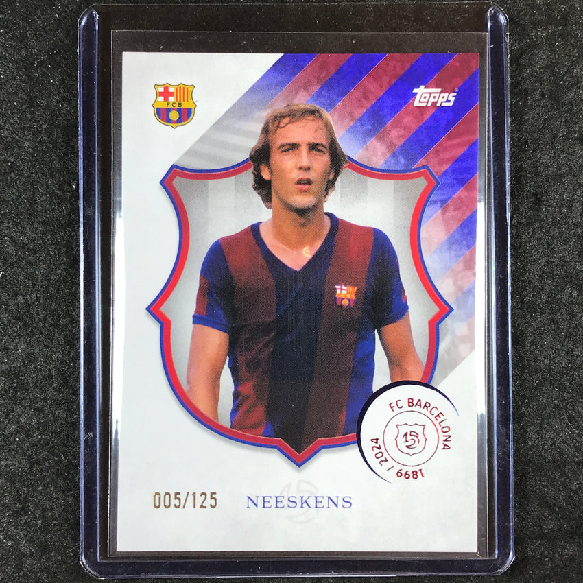 2024-25 Topps Barcelona 125th Anniversary JOHAN NEESKENS Legacy Barca 5/125 #29