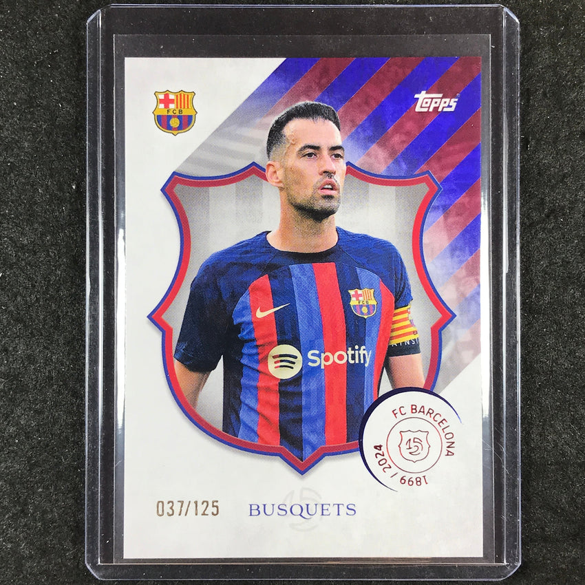 2024-25 Topps Barcelona 125th SERGIO BUSQUETS Legacy Barca 37/125 #33
