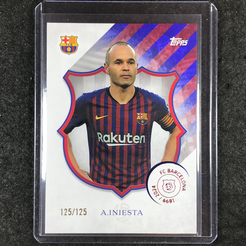 2024-25 Topps Barcelona 125th ANDRES INIESTA Legacy Barca 125/125 #35