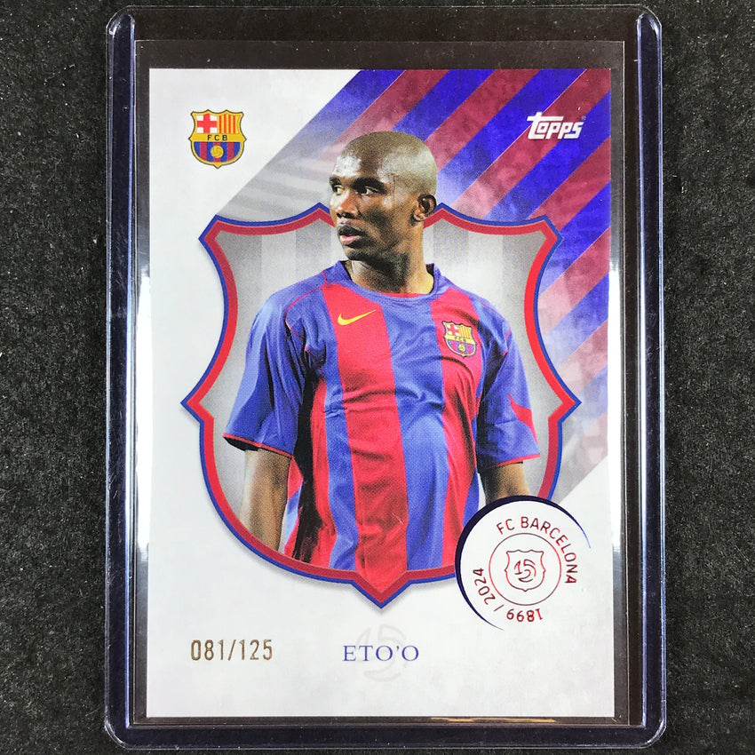2024-25 Topps Barcelona 125th Anniversary SAMUEL ETO'O Legacy Barca 81/125 #40
