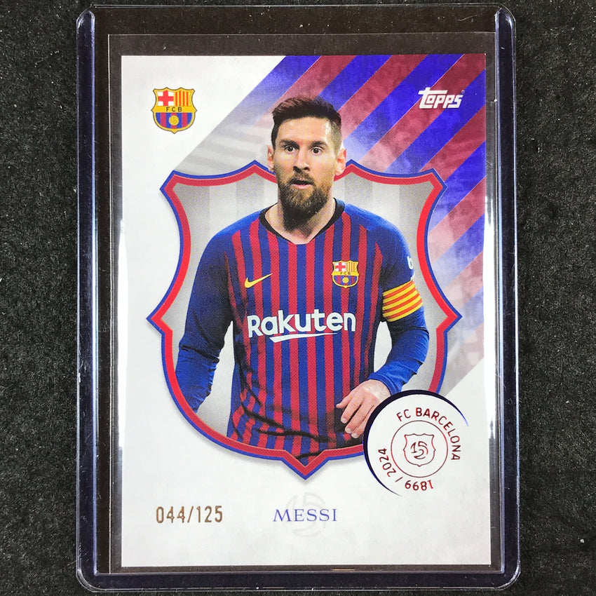 2024-25 Topps Barcelona 125th Anniversary LIONEL MESSI Legacy Barca 44/125 #42