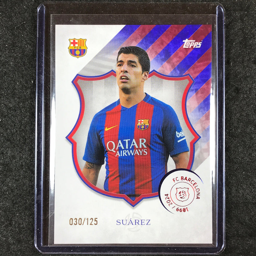 2024-25 Topps Barcelona 125th Anniversary LUIS SUAREZ Legacy Barca 30/125 #45