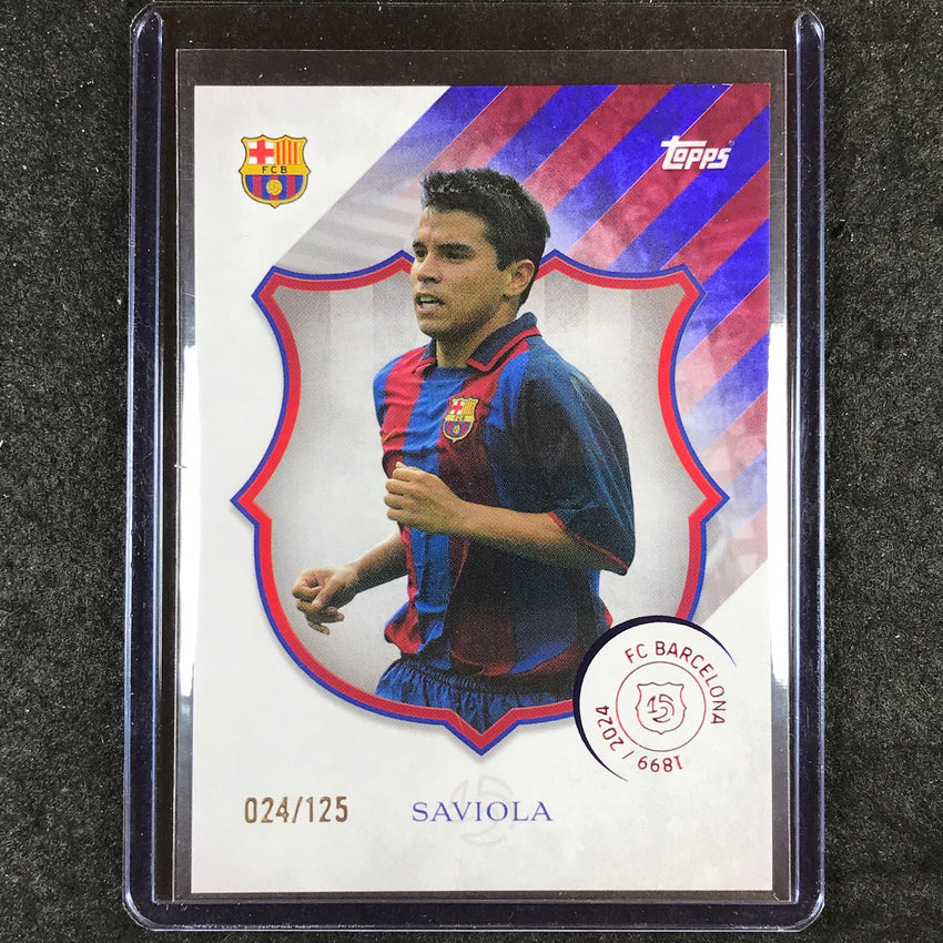 2024-25 Topps Barcelona 125th Anniversary JAVIER SAVIOLA Legacy Barca 24/125 #47