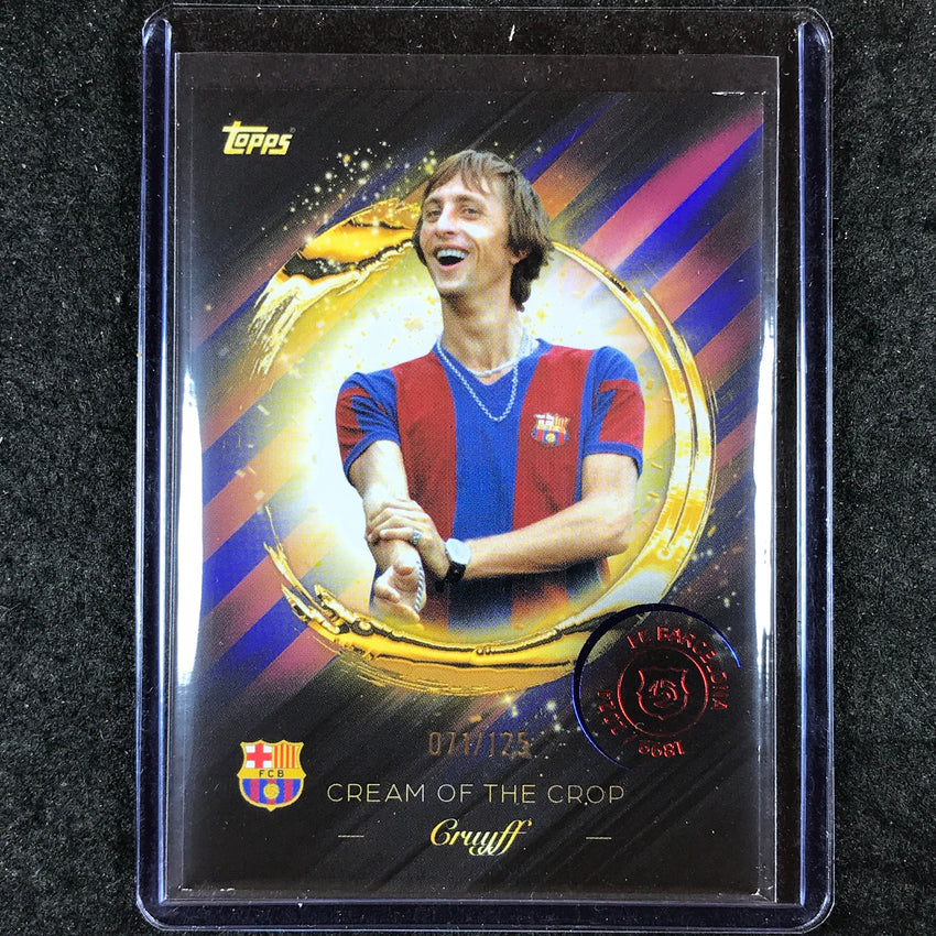 2024-25 Topps Barcelona 125th JOHAN CRUYFF Cream of the Crop Barca 71/125 #6