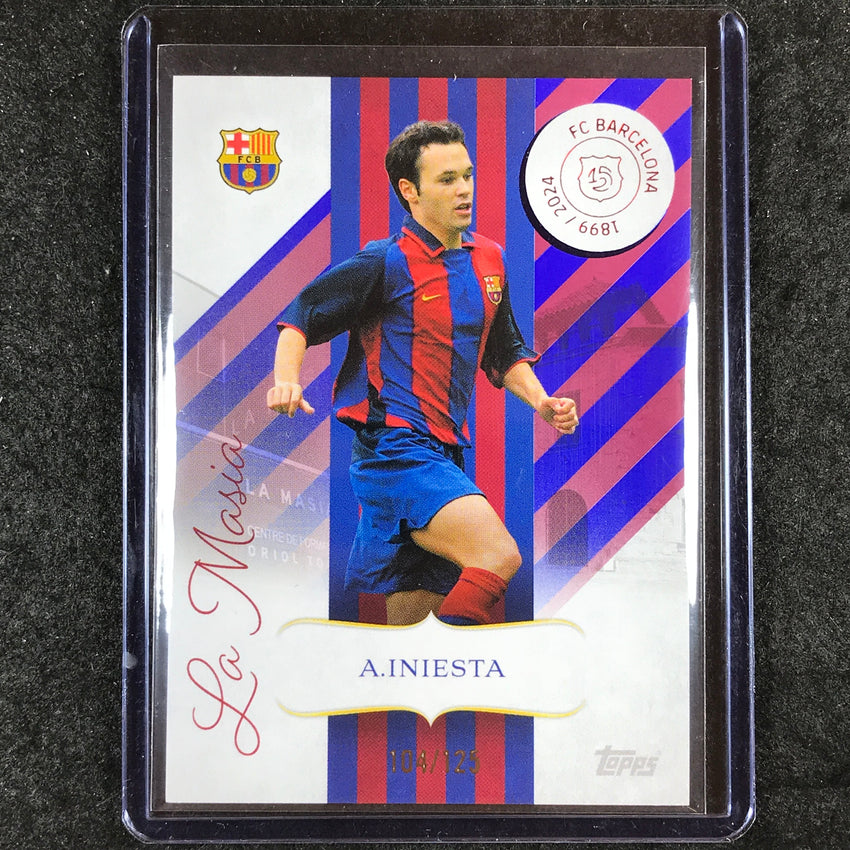 2024-25 Topps Barcelona 125th ANDRES INIESTA La Masia Barca 104/125 #5