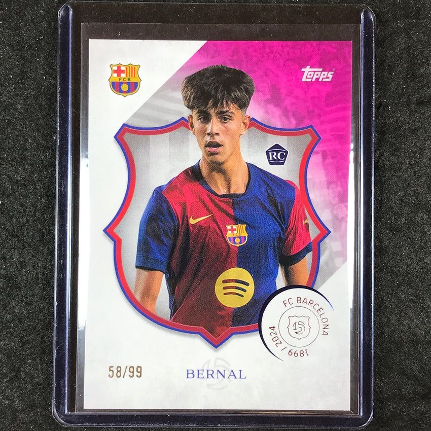 2024-25 Topps Barcelona 125th MARCE BERNAL Rookie Legacy Pink 58/99 #11