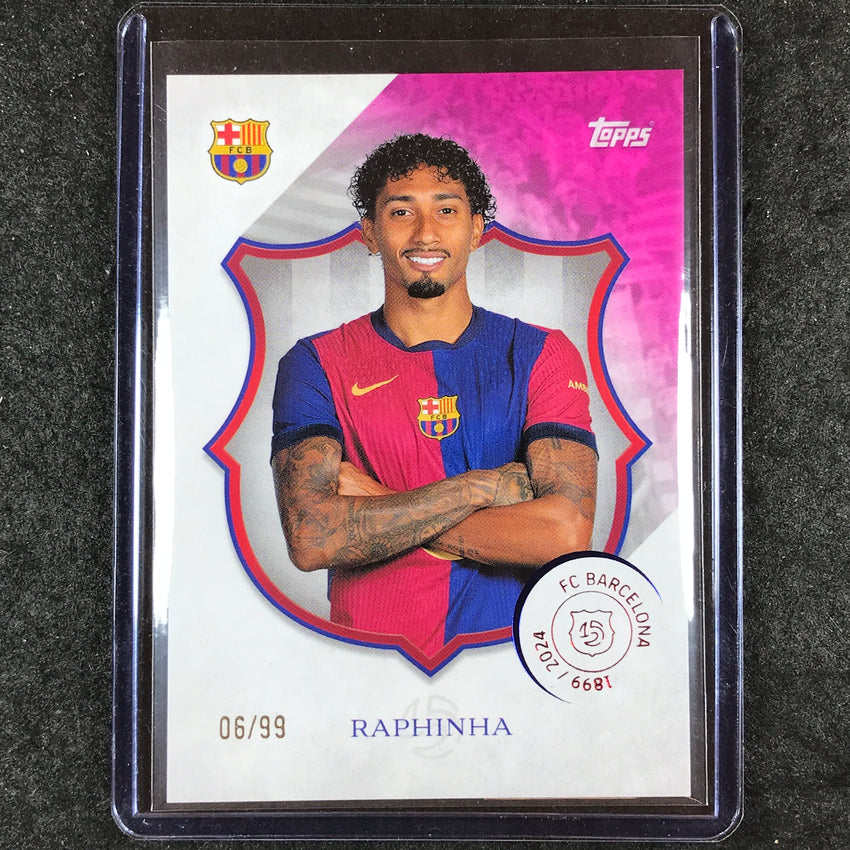 2024-25 Topps Barcelona 125th Anniversary RAPHINHA Legacy Pink 6/99 #15
