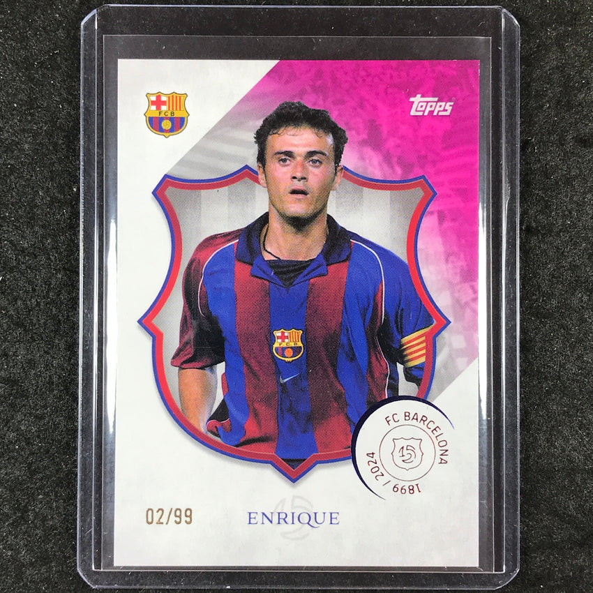 2024-25 Topps Barcelona 125th Anniversary LUIS ENRIQUE Legacy Pink 2/99 #31
