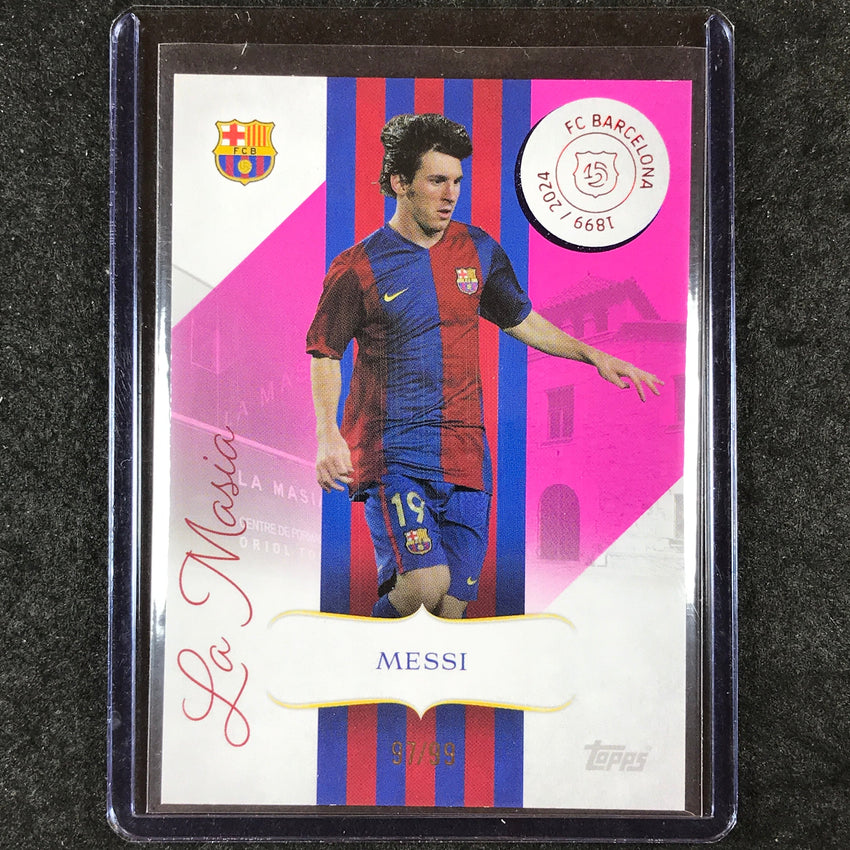 2024-25 Topps Barcelona 125th Anniversary LIONEL MESSI La Masia Pink 97/99 #10