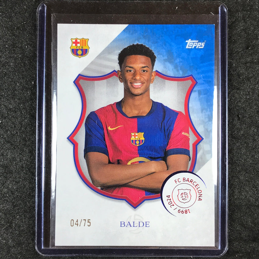 2024-25 Topps Barcelona 125th Anniversary ALEJANDRO BALDE Legacy Blue 4/75 #2
