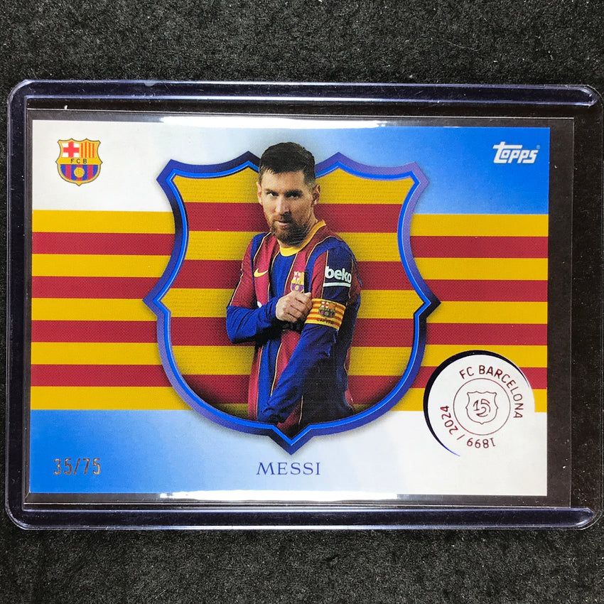 2024-25 Topps Barcelona 125th Anniversary LIONEL MESSI Capita Blue 35/75 #5
