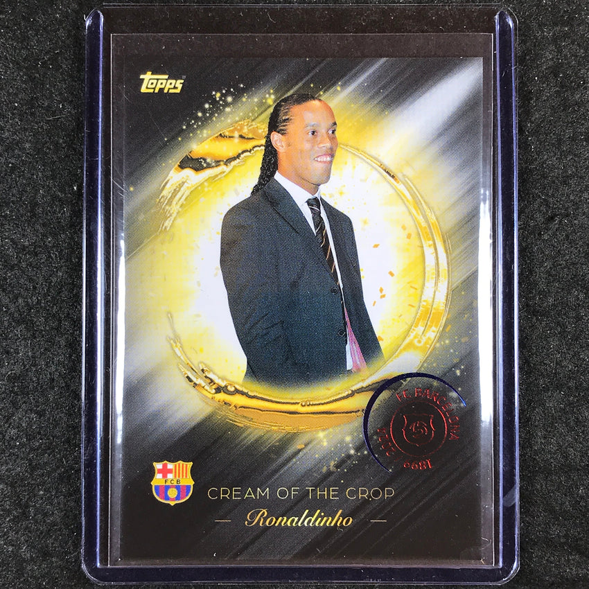 2024-25 Topps Barcelona 125th Anniversary RONALDINHO Cream of the Crop Base #3