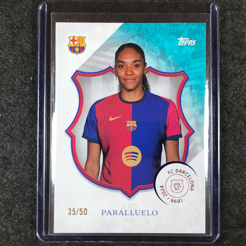 2024-25 Topps Barcelona 125th Anniversary SALMA PARALLUELO Legacy Aqua 35/50 #24