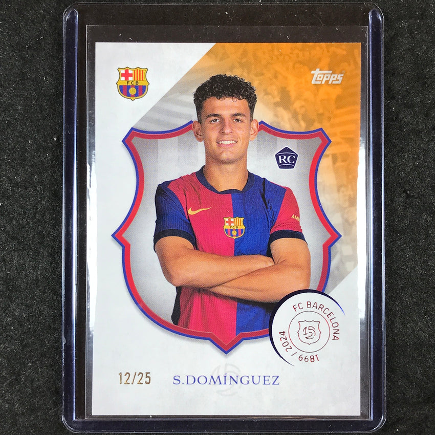 2024-25 Topps Barcelona 125th SERGI DOMINGUEZ Rookie Legacy Orange 12/25 #4