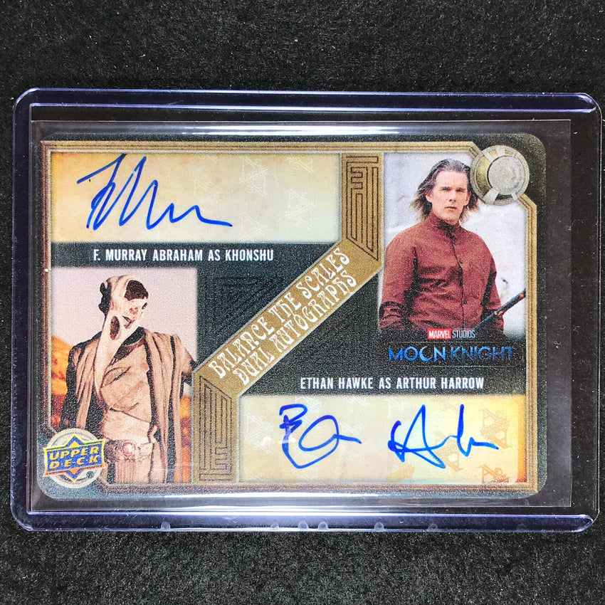 2023 Marvel Moon Knight ABRAHAM ETHAN HAWKE Balance the Scales Dual Auto 6/10