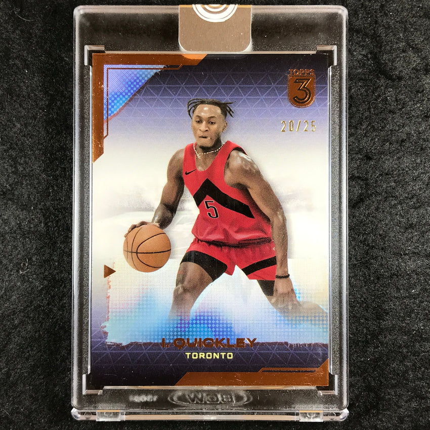 2023-24 Topps Three NBA IMMANUEL QUICKLEY Base Bronze 20/25 #93