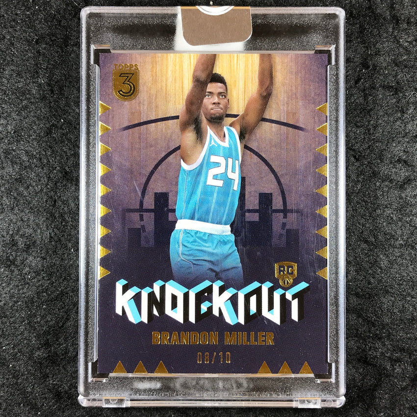 2023-24 Topps Three NBA BRANDON MILLER Knockout Rookie Gold 8/10