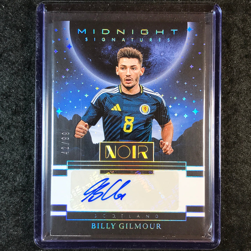 2025-26 Noir Road to FIFA World Cup BILLY GILMOUR Midnight Signatures Auto 42/99