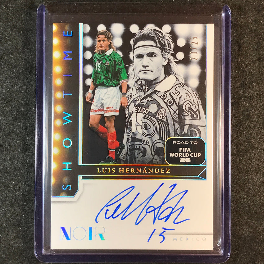 2025-26 Noir Road to World Cup LUIS HERNANDEZ Showtime Signatures Auto 20/25