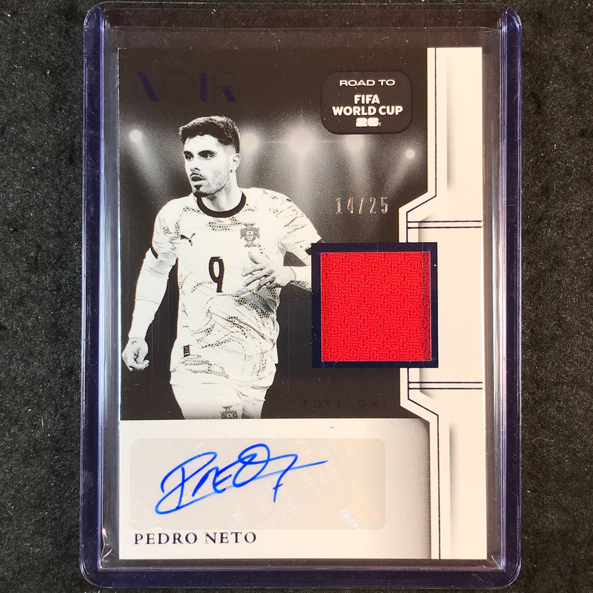 2025-26 Noir Road to World Cup PEDRO NETO Black & White Auto Memorabilia 14/25