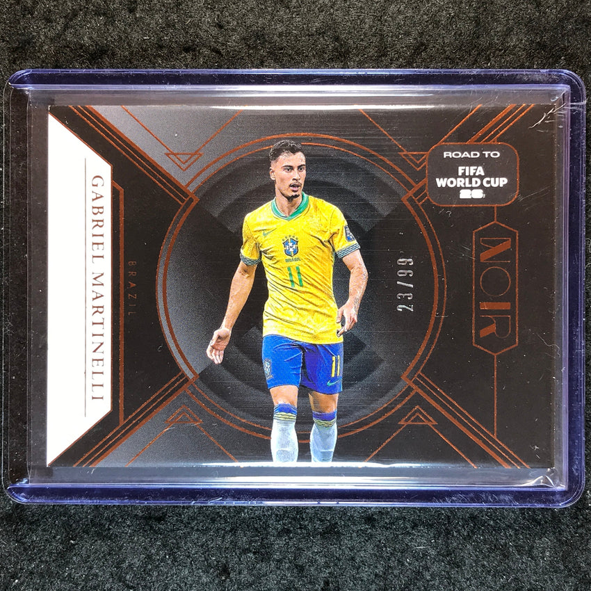 2025-26 Noir Road to FIFA World Cup GABRIEL MARTINELLI Base Bronze 23/99 #169
