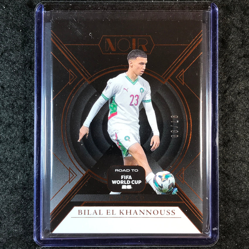 2025-26 Noir Road to FIFA World Cup BILAL EL KHANNOUSS Base Bronze 97/99 #22