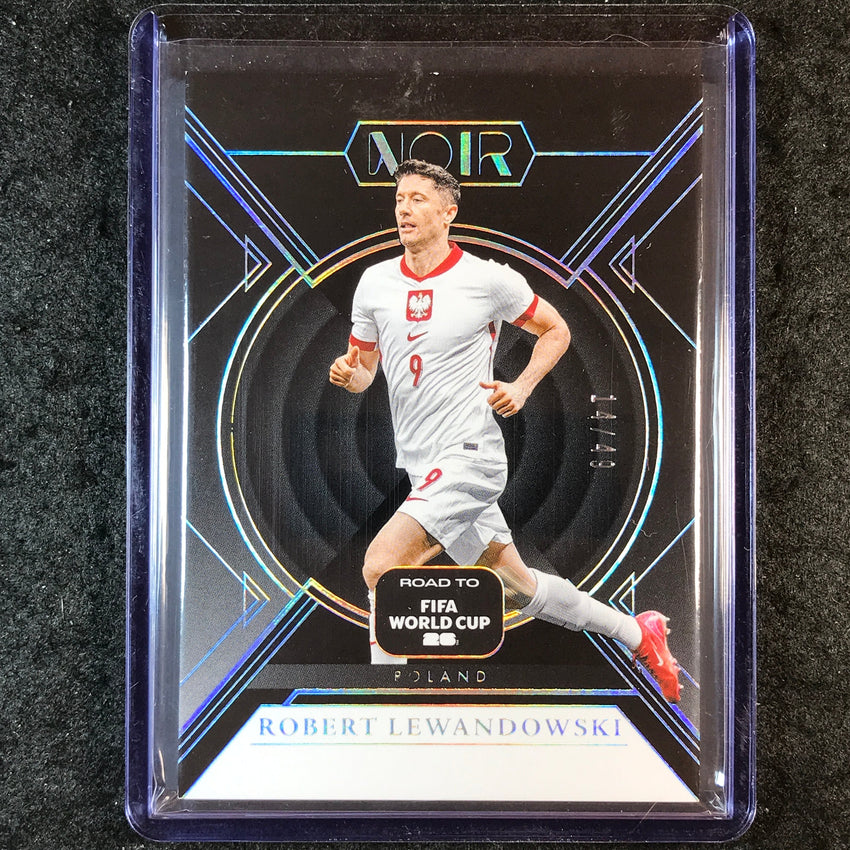 2025-26 Noir Road to FIFA World Cup ROBERT LEWANDOWSKI Base Silver 14/49 #63
