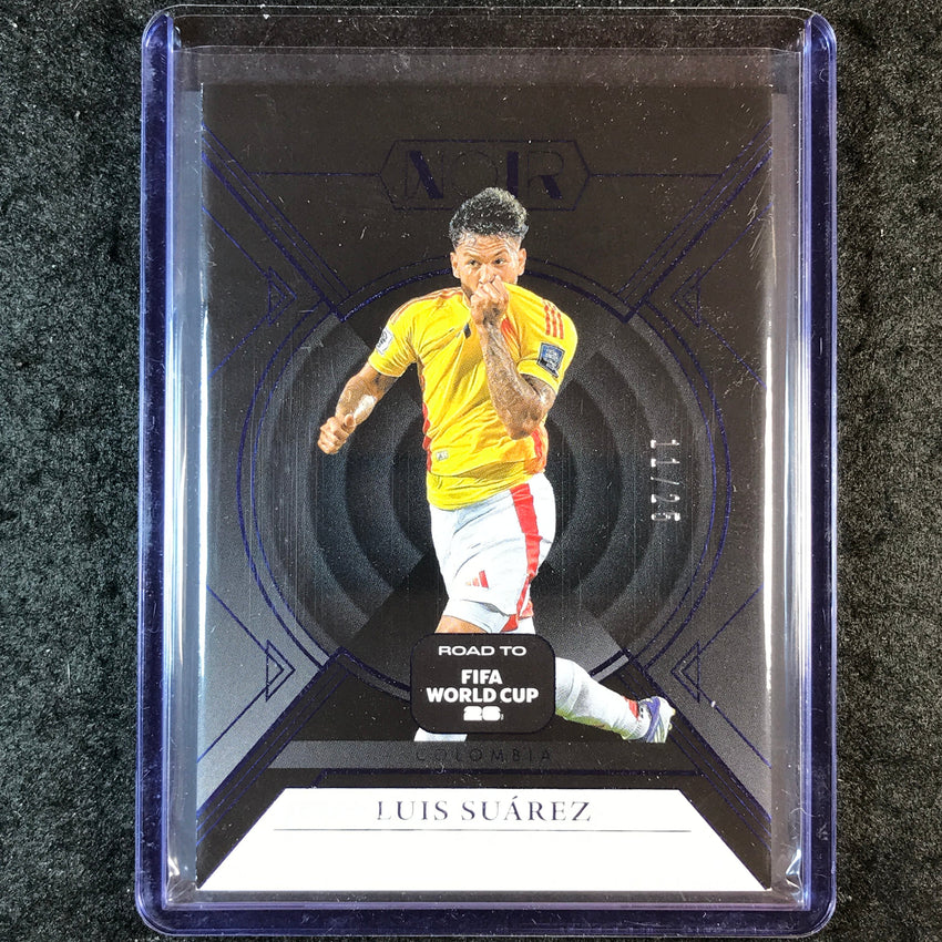 2025-26 Noir Road to FIFA World Cup LUIS SUAREZ Base Sapphire 11/25 #23