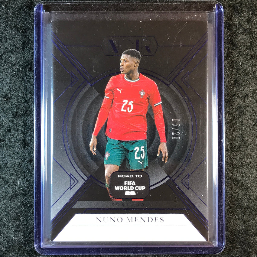 2025-26 Noir Road to FIFA World Cup NUNO MENDES Base Sapphire 5/25 #94