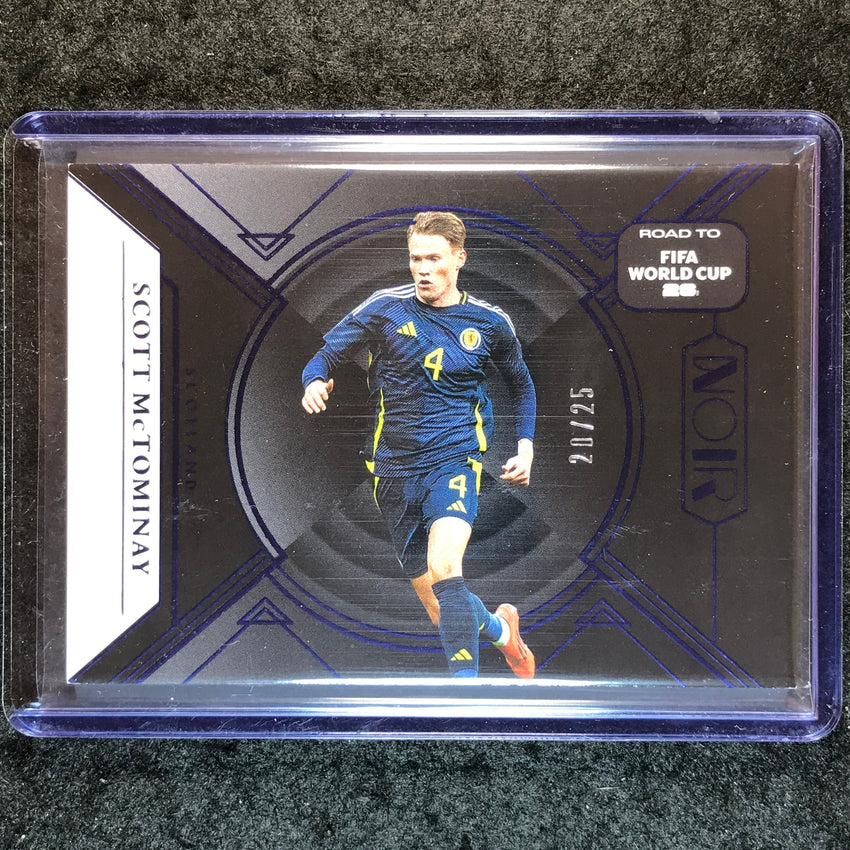 2025-26 Noir Road to FIFA World Cup SCOTT MCTOMINAY Base Sapphire 20/25 #109