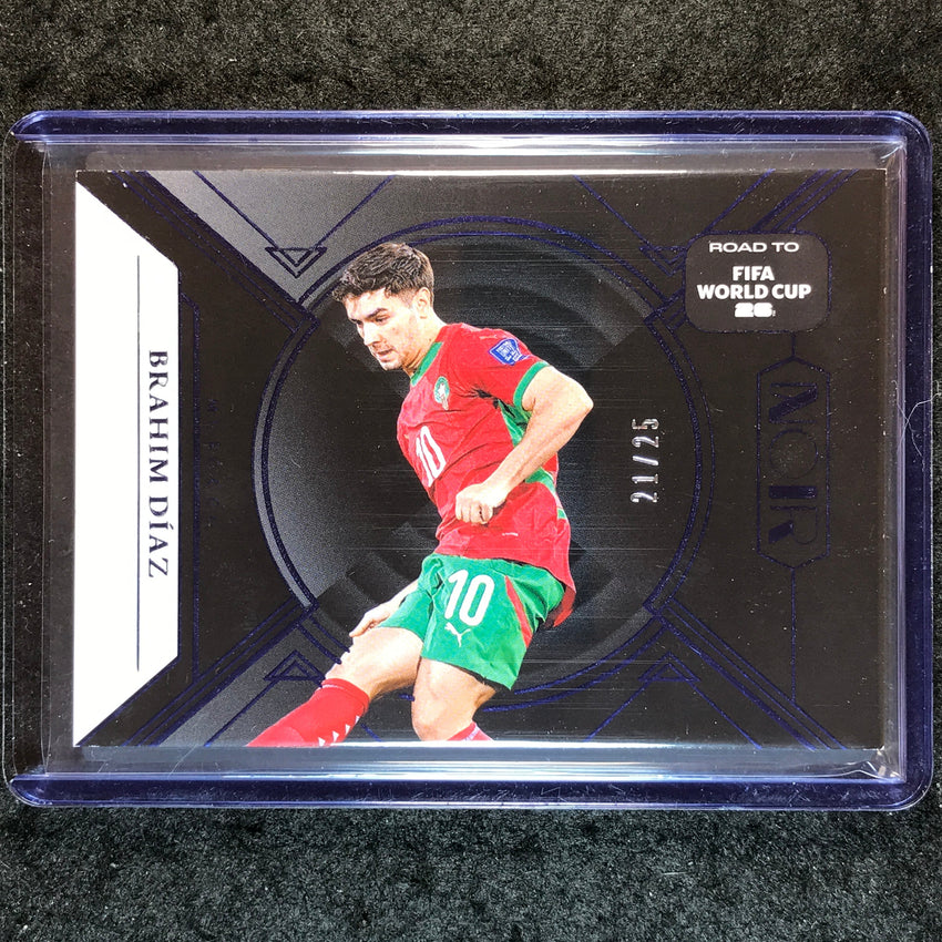 2025-26 Noir Road to FIFA World Cup BRAHIM DIAZ Base Sapphire 21/25 #120