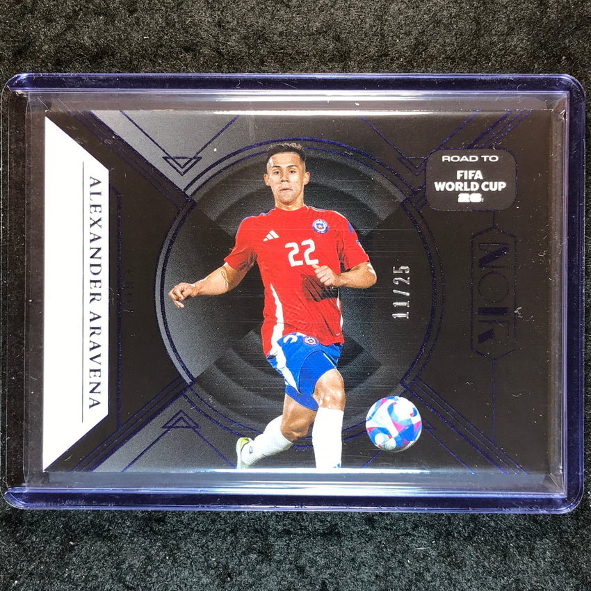 2025-26 Noir Road to FIFA World Cup ALEXANDER ARAVENA Base Sapphire 11/25 #134