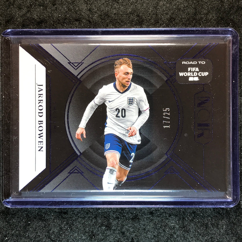2025-26 Noir Road to FIFA World Cup JARROD BOWEN Base Sapphire 17/25 #148