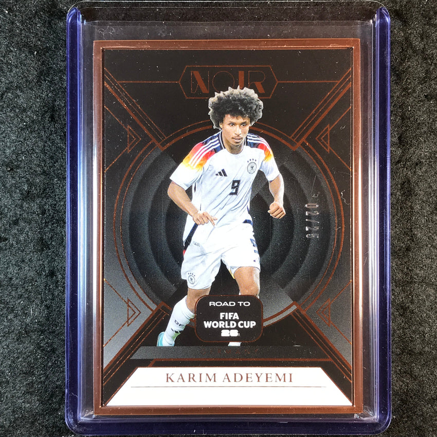 2025-26 Noir Road to World Cup KARIM ADEYEMI Rookie Base Bronze Frame 2/25 #81