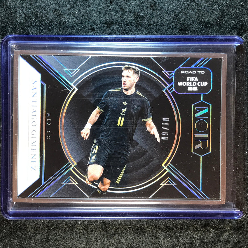 2025-26 Noir Road to FIFA World Cup SANTIAGO GIMENEZ Base Silver Frame 9/10 #126