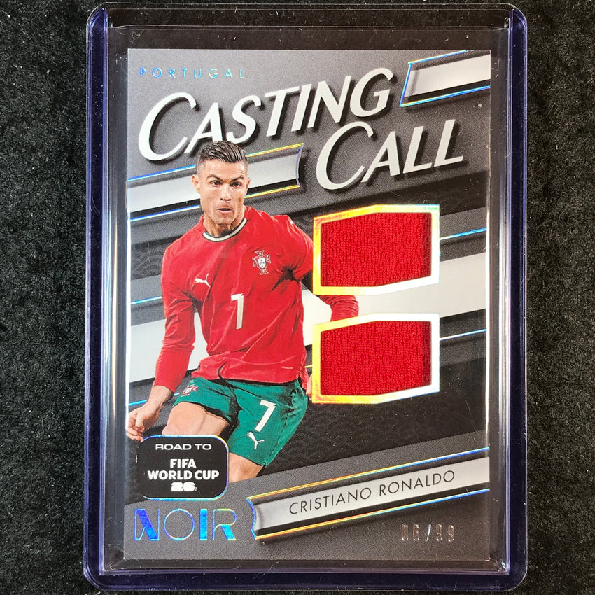 2025-26 Noir Road to World Cup CRISTIANO RONALDO Casting Call Materials 6/99